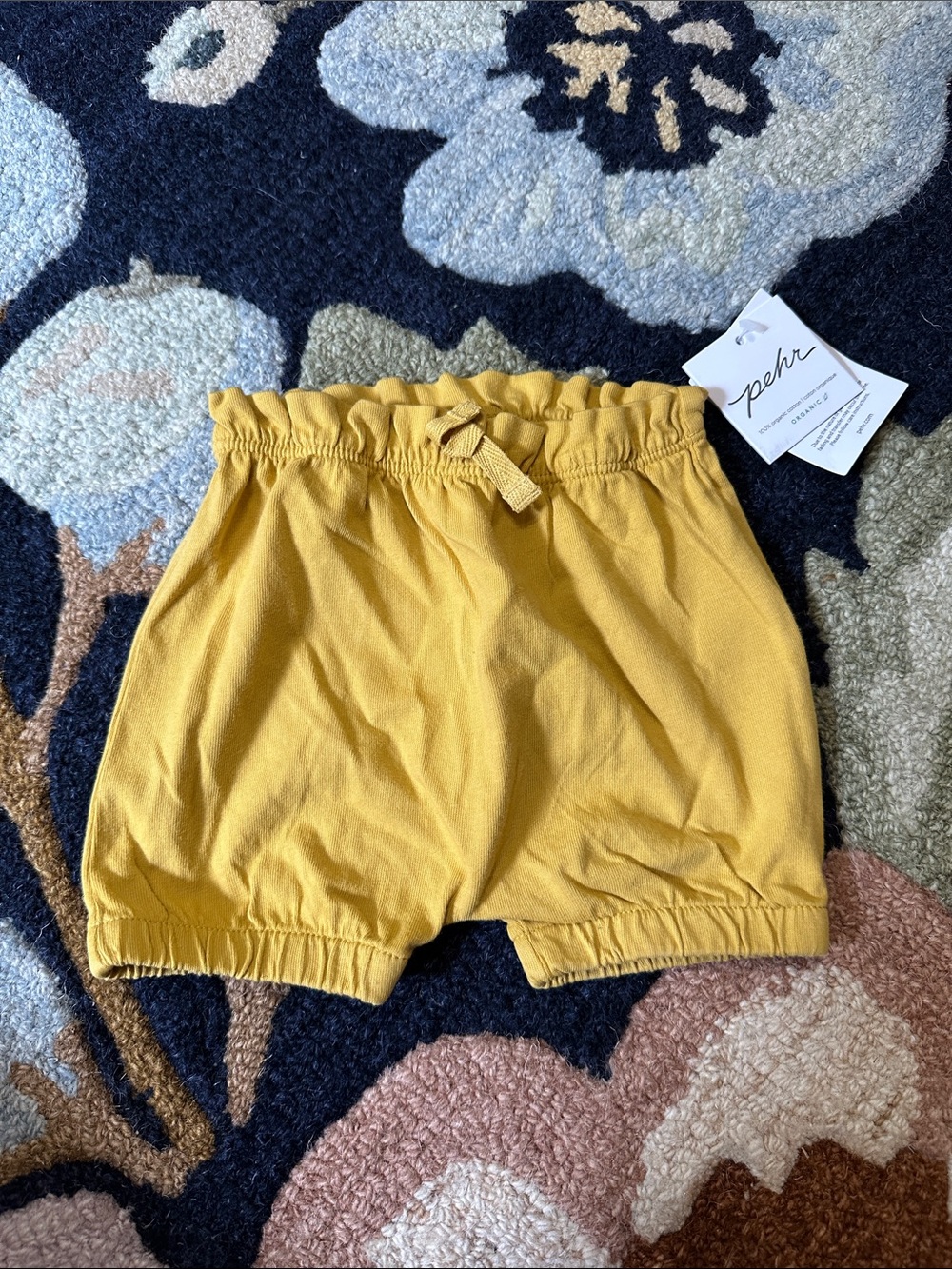 Pehr Mustard Yellow Baby Bloomer Shorts